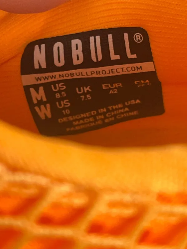 NOBULL Mesh Trainer Men’s 8.5 Women’s 10 Bright Orange Cross Training Shoes - Image 8