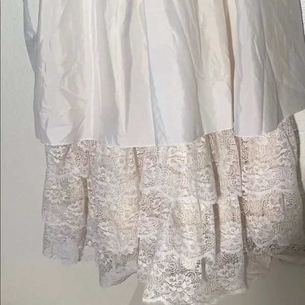 Vintage Wedding‎ White Lace Dress Size M - Image 7