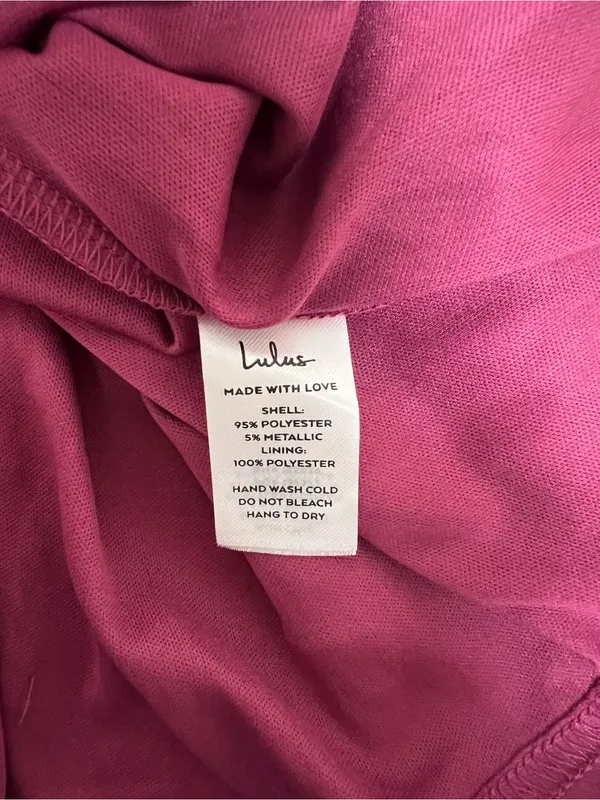 Lulu's Metallic Deep Plum Plunge Mini Dress size L - Image 14