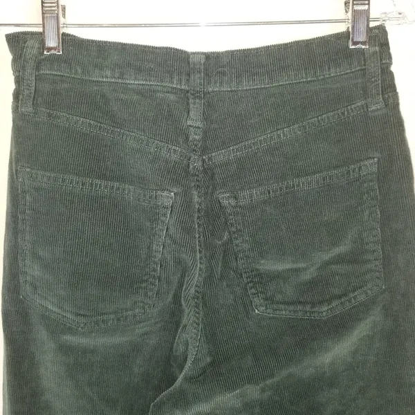 Universal Thread Womens Vintage Straight Green Corduroy Pants 4/27 High Rise - Image 14