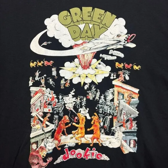 Green Day Dookie Album Cover Art Pop-Punk Rock Tee XL - Image 4