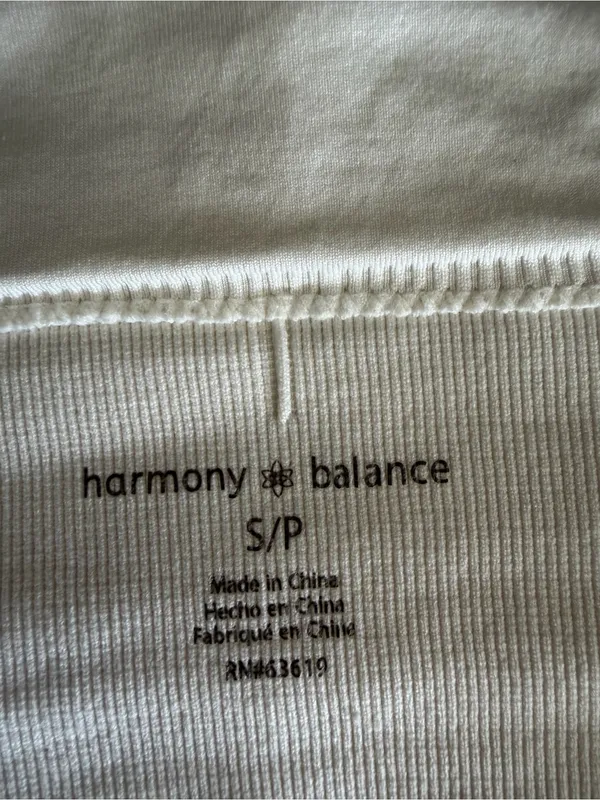 Harmony Balance Seamless Ribbed Sports Bra Crop Tank Small - Image 7