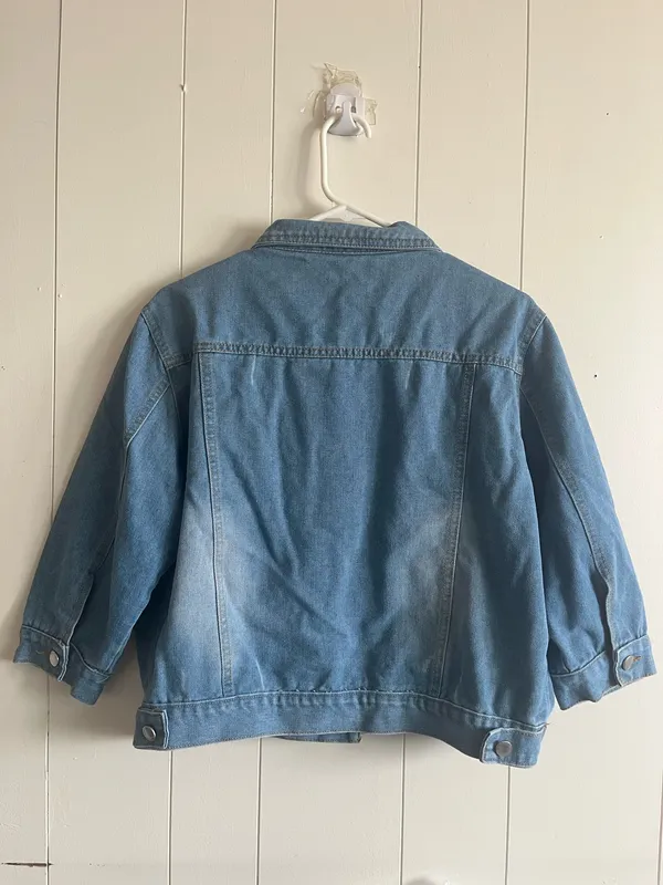 Alternative Denim 3/4 Sleeves Jean Jacket - Image 10