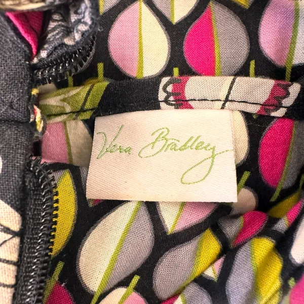 Vera Bradley Crossbody Women's Bag Black Purse Floral Quilted Moon Bloom Handbag Bag - Image 7