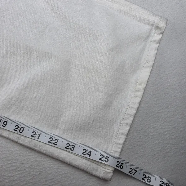 Banana Republic Womens 30/10 High Rise Wide Leg Crop Jeans Pure White 862762 - Image 14