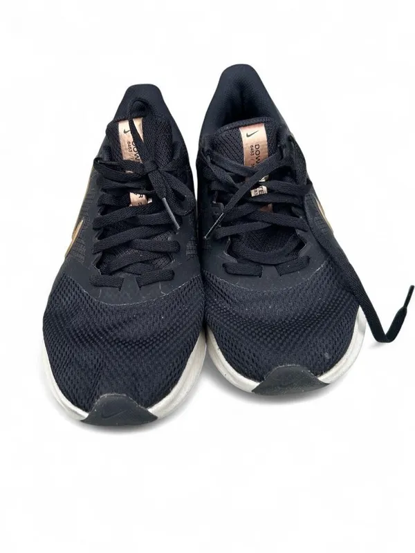 Nike Downshifter 11 Black Gold Running Sneakers Women’s 7.5 Athleisure Gym Shoes - Image 2