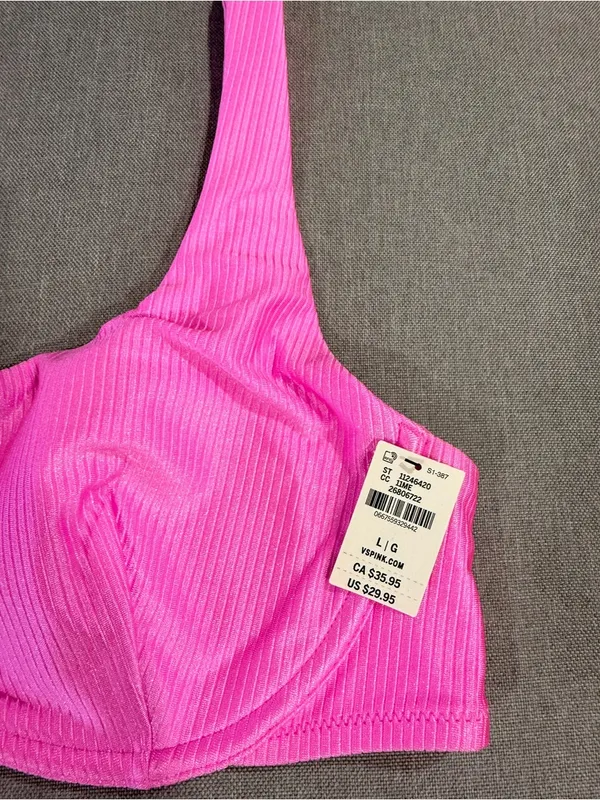 Pink Victoria's Secret Bikini Set L - Image 11