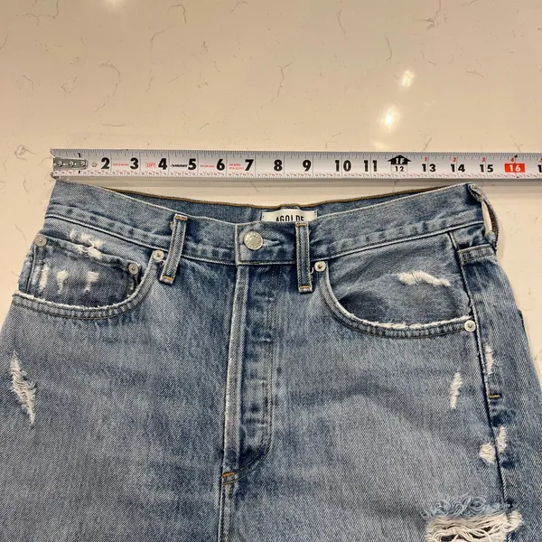 AGOLDE 90's Mid Rise Loose Fit Jeans in Fall Out Size 26 - Image 11