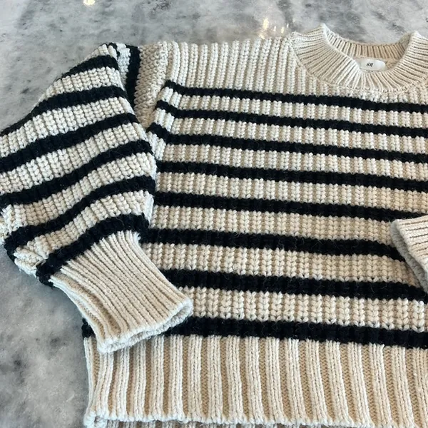 H&M Stripe Sweater - Image 3