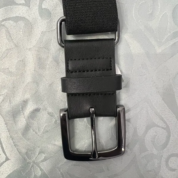 Nike Black Adjustable belt with White Nike logo - Image 2