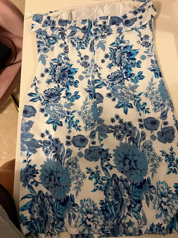 That’s So Fetch Blue Floral Mini Dress - Image 3