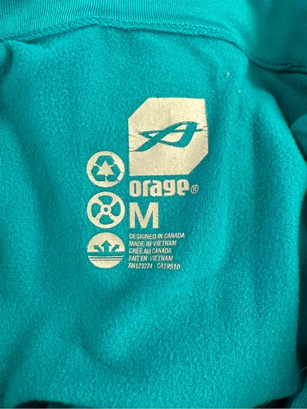 Orage Quarter Zip Thermal Pullover Top Women’s Medium Blue - Image 2