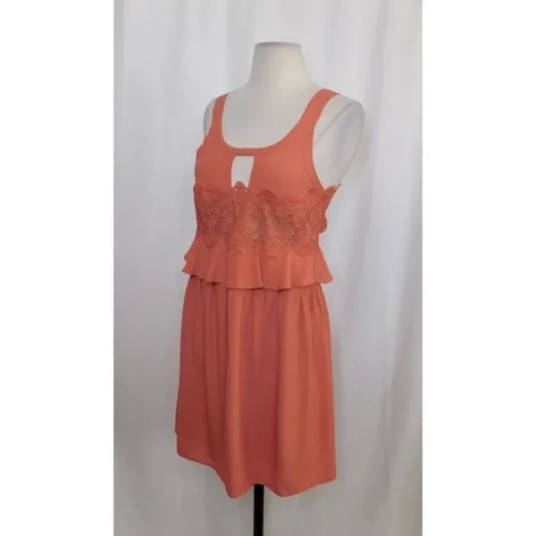 NEW!! FOR LOVE AND LEMONS Sienna Dress Lace Keyhole‎ Mini Party Romantic Small - Image 4