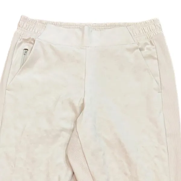 Athleta Brooklyn‎ Textured Jogger Size 4 Beige Leopard Print Travel Abalone Grey - Image 2