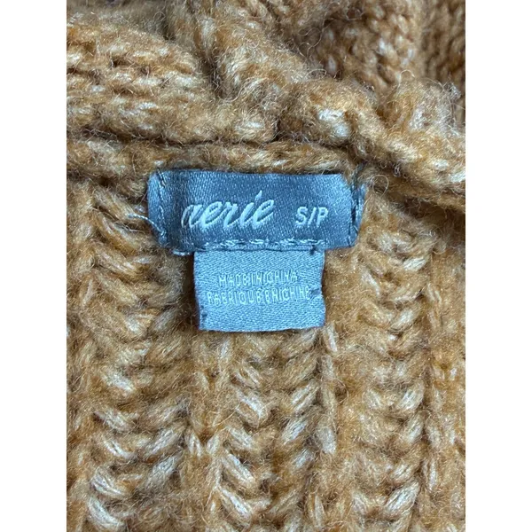 Aerie Ribbed Knit Hoodie‎ Pullover Sweater Women's Size S Wool Blend Soft Warm - Image 5