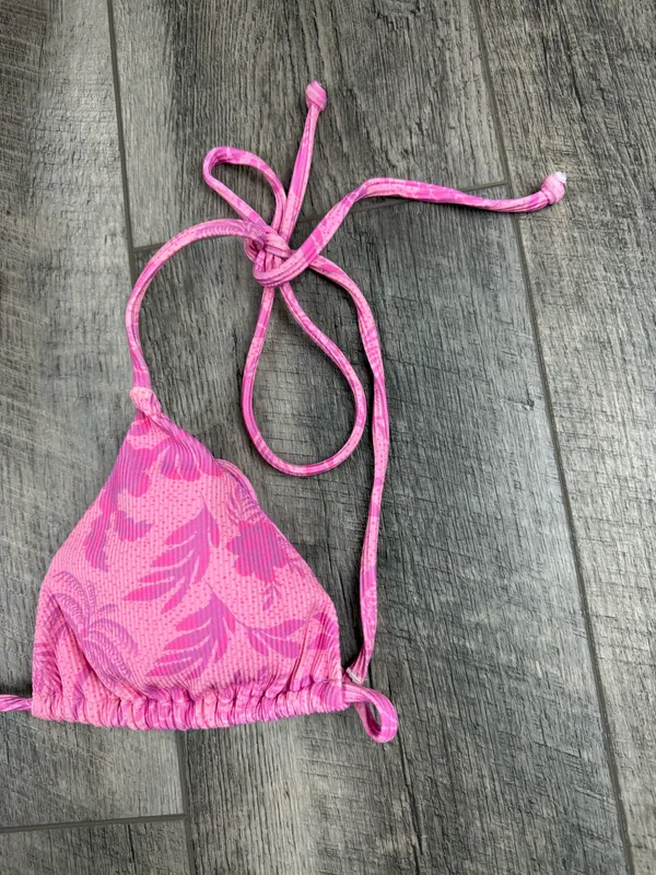 Kulani Kinis Pink Print Bikini Top - Image 2