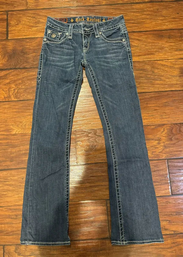 Rock Revival Celine Easy boot Stretch Jeans Size 28 - Image 2