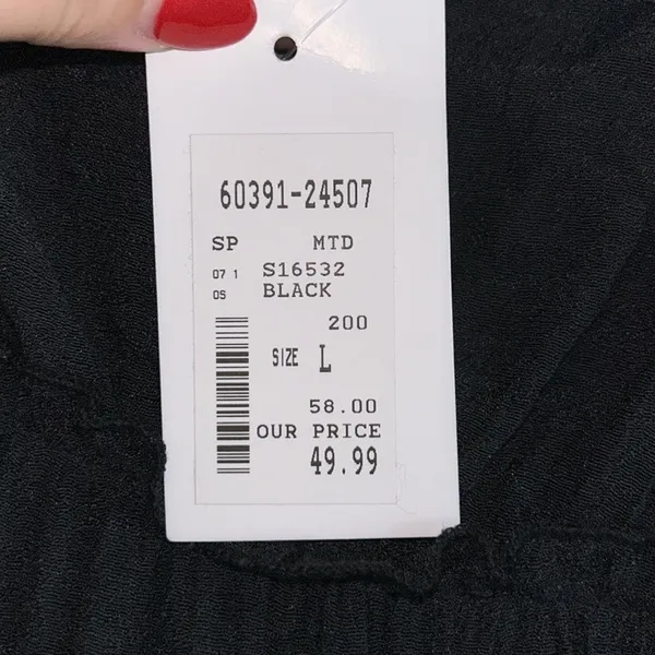 NWT Mustard seed black ruffle mini dress - Image 6