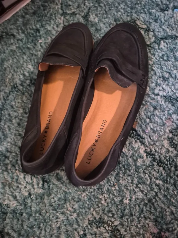 Lucky Brand Black Leather Loafers - Image 7