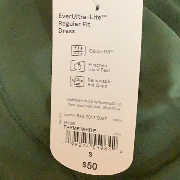 Xersion Size Small Green EverUltra-Lite Womens Sleeveless Tennis Dress. New - Image 10