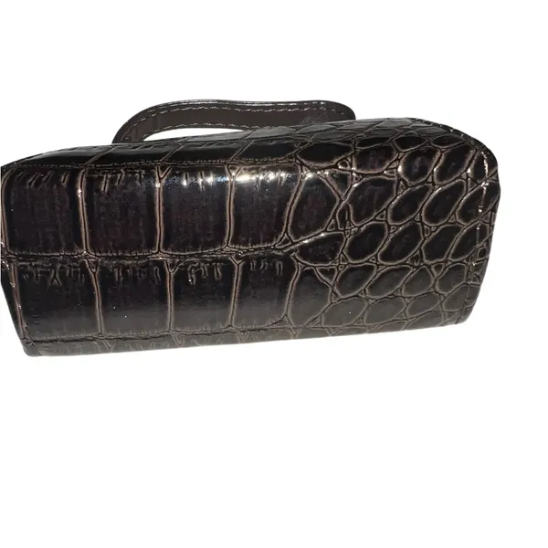 Dark brown Crocodile-Embossed mini Women's Bag style lipstick holder! - Image 2