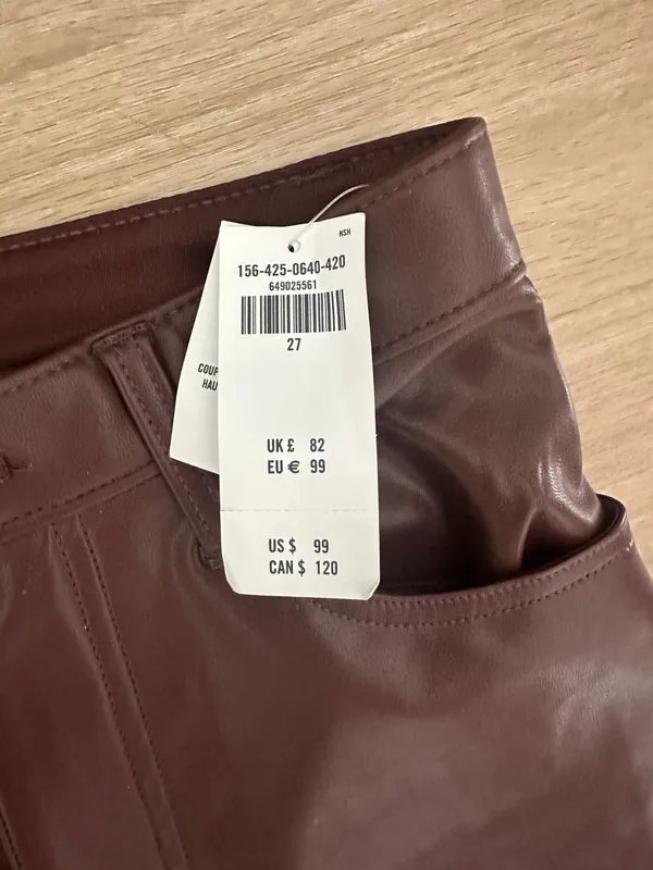 Abercrombie And Fitch Leather Pants - Image 3