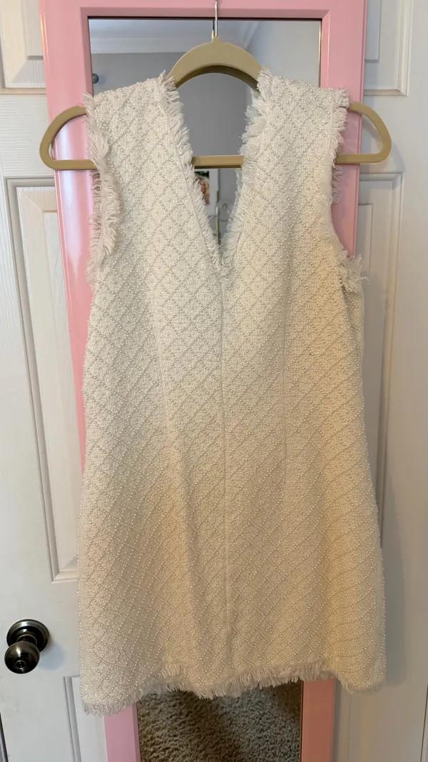 BHLDN White Pearl Anthropologie Dress - Image 5