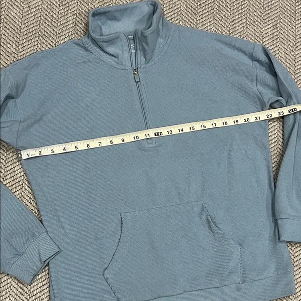 Marc New York Light Blue Half-Zip Pullover Sweater - Image 3