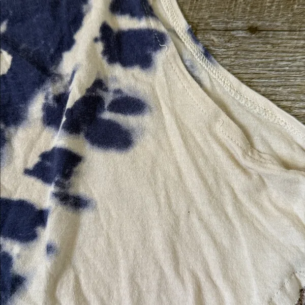 Free People Tie-Dye Sleeveless Top with Crotchet Hem Size Medium - Image 2