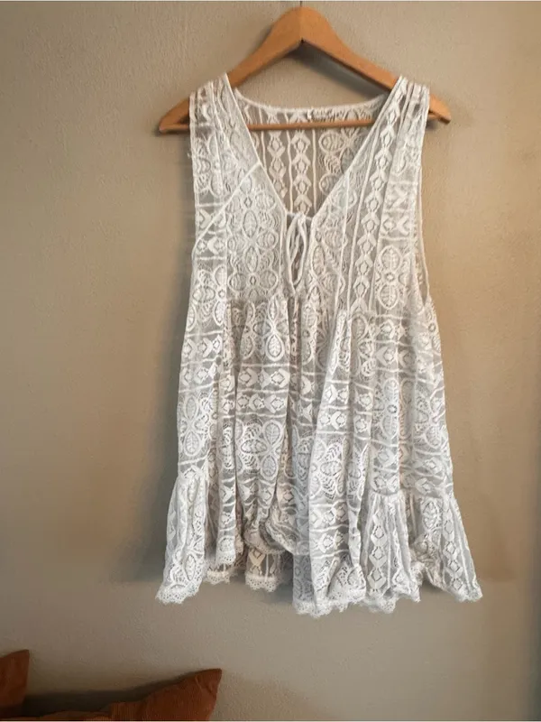 FREE‎ PEOPLE Olivia Sheer Lace Tunic - Image 2
