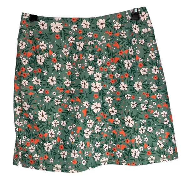 Loukeith Women Floral Print Green Skort Athletic‎ Golf Tennis Skirt Size L - Image 8