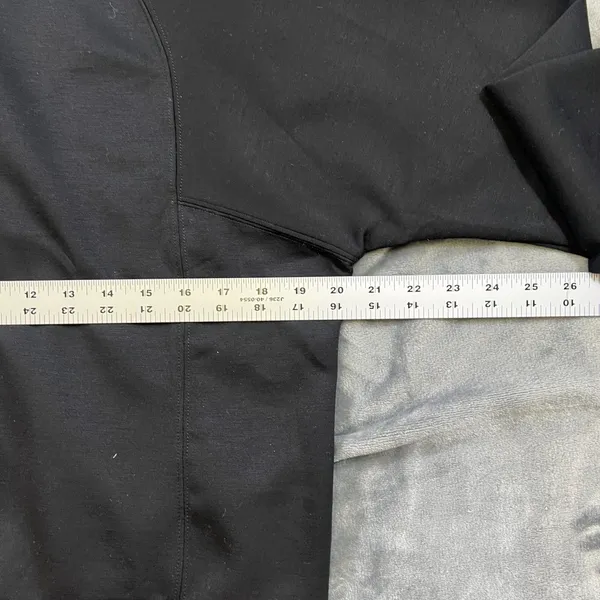 Anrabess sweatshirt Sm black 1/2 zip funnel neck - Image 6