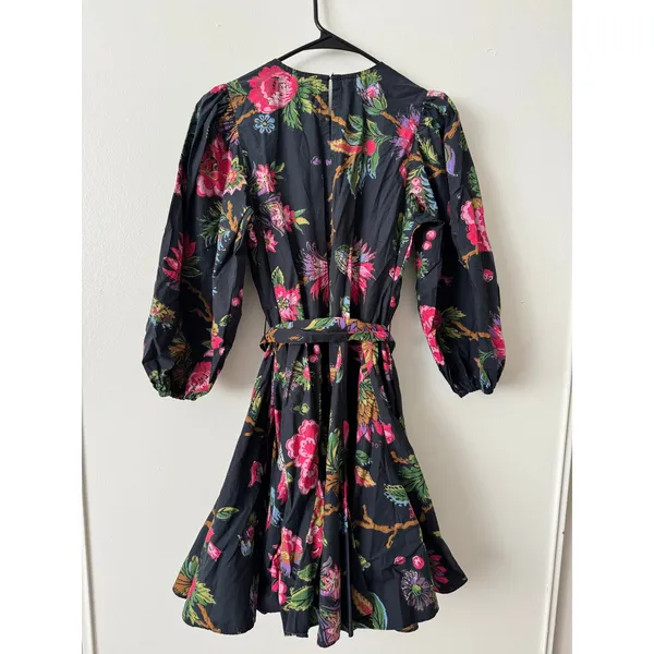 Rhode XS Jenny Mini Dress in Black Floral - Image 7