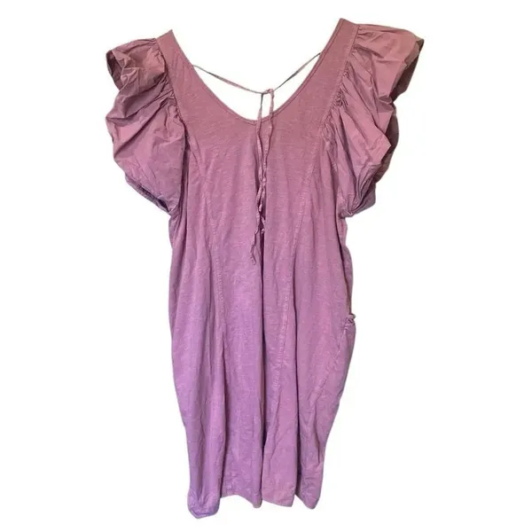 Daily Practice Maeve Flutter Sleeve Pocket Knee Length Dress Size Large #778 - Image 5