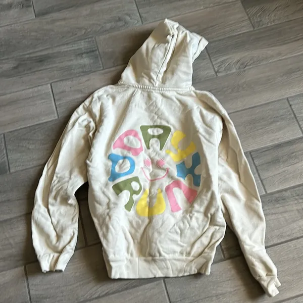 Solisca day drunk hoodie Tan Size L - Image 3