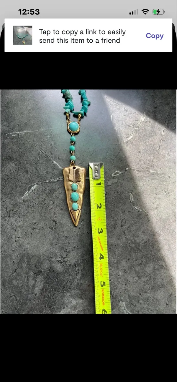 Anthropologie Zuni turquoise necklace - Image 7