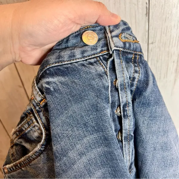 Free People Slim Boyfriend Raw Hem Jeans M2 - Image 5