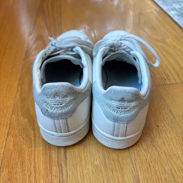 Adidas‎ Stan Smith White Matte Grey Sneakers Women's Size 7.5 Low Top Classic - Image 2