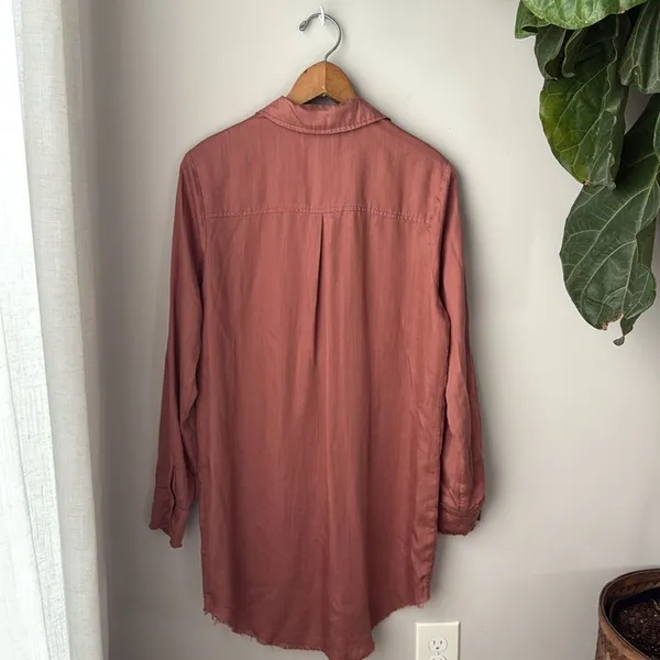 Dear John Denim Wistful Mauve Long Sleeve Button Avery Dress - Image 7