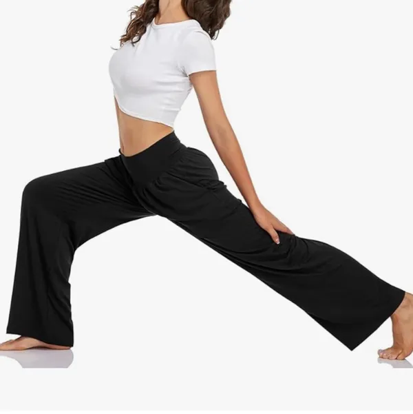Amazon Women's Casual Loose Wide Leg Cozy Yoga Sweatpants - Image 4