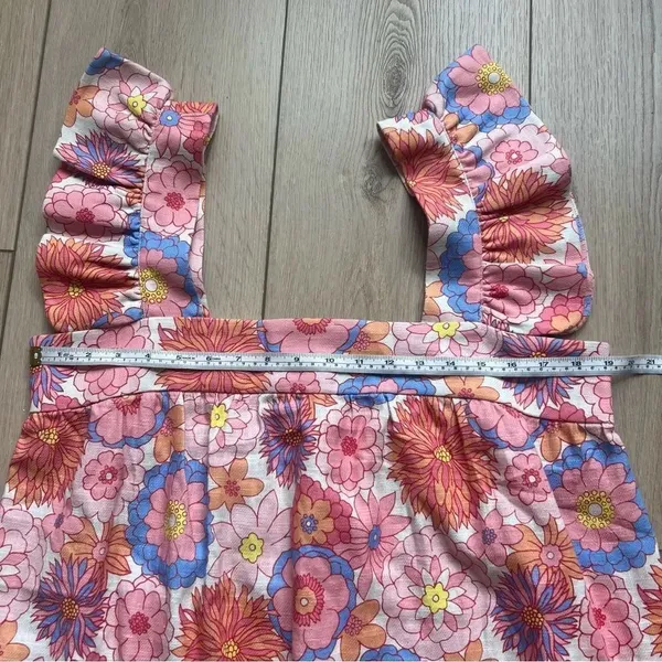 Tuckernuck x Cameran Eubanks Wimberly Folly Floral Hazel Linen Dress Size Large - Image 11