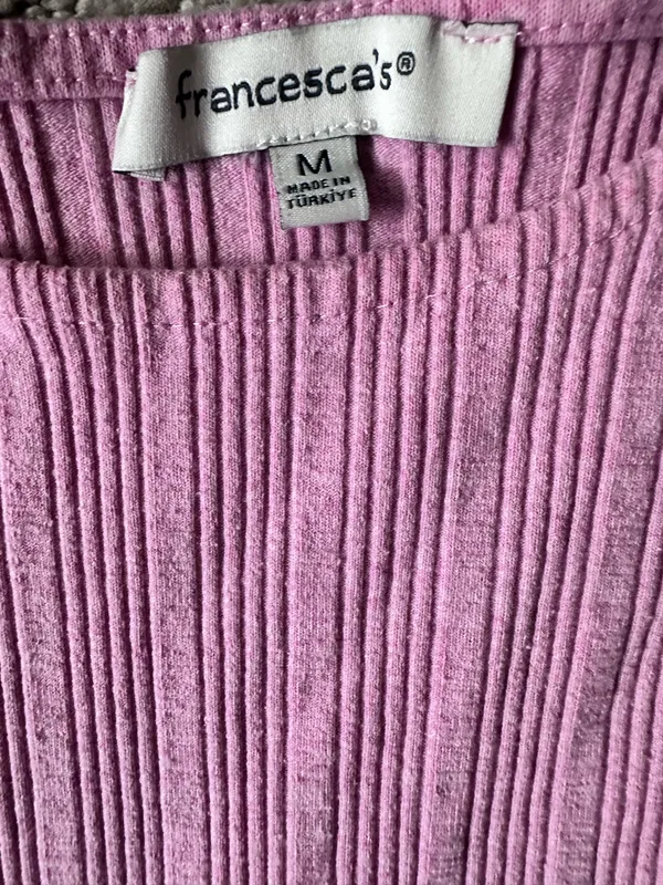 Pink Ribbed Tank Top Francesca’s  - Image 3