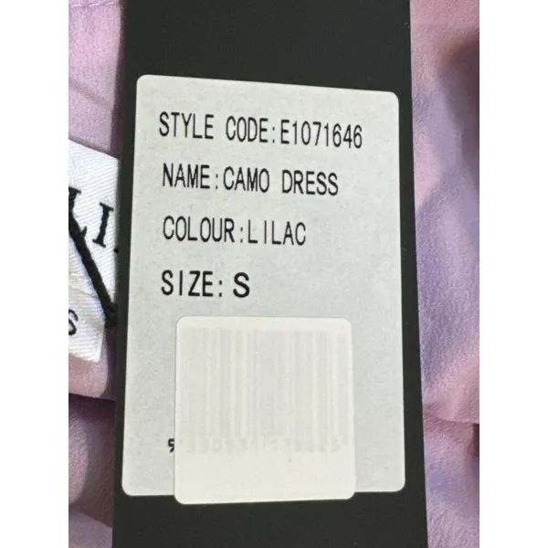 Elliatt Asymmetric Satin Cocktail Midi Women's Dress Lilac Size Small - Image 8