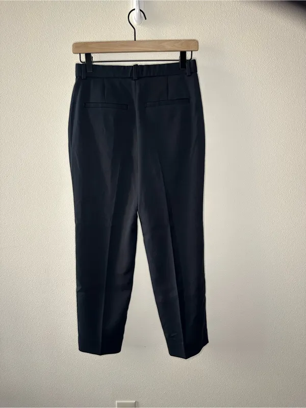 Abercrombie & Fitch Slim Straight Tailored Trouser Pants Black Size 25 SHORT - Image 9