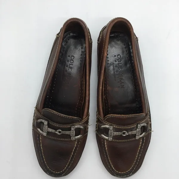 Vintage Cole Haan Country Horsebit Leather Loafers - Brown - 5.5 - Image 10