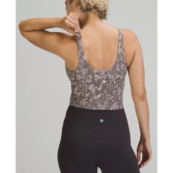 Lululemon Wunder Train Longline Animal Snake Print Sports Bra Crop Tank Top Sz S - Image 4