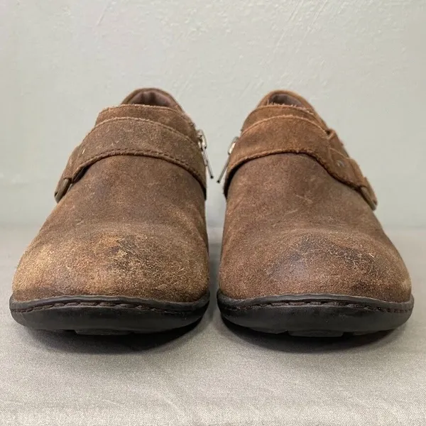 Born Booties Size 9.5 Distressed Brown Harness Western Cowgirl Boho Grunge Heels - Image 8