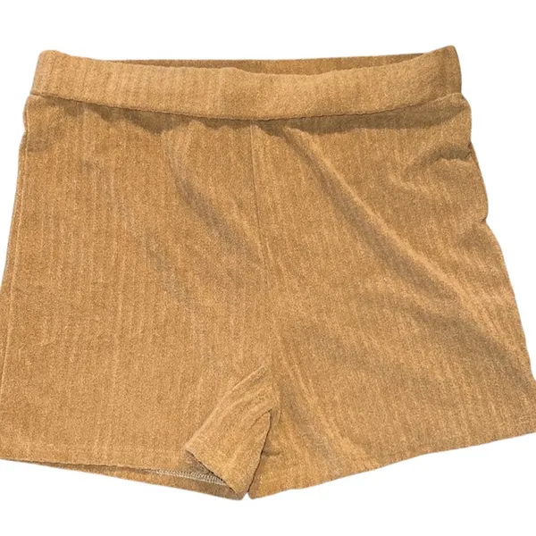 ✨Kittenish Brown Terry Cloth Angelica Shorts Size Medium NWT - Image 3