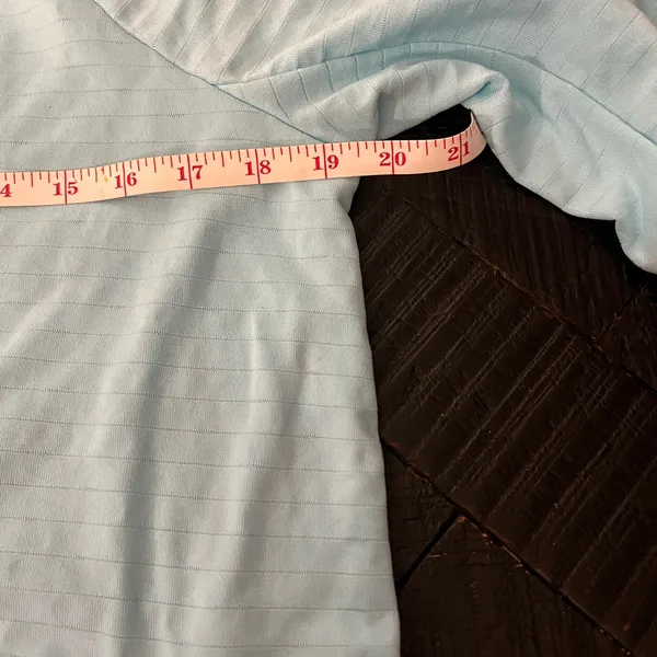 Nike Women's Sky Blue Quarter-Zip Therma-Fit Performance Top - Image 7