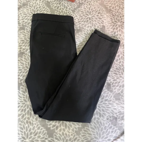 J.Crew Ryder Black Slim Straight Pants Womens‎ 10 Mid Rise Work Trousers Office - Image 4